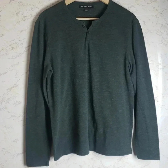 Michael Kors | LS Top |Hunter Green | Size M - Picture 1 of 6